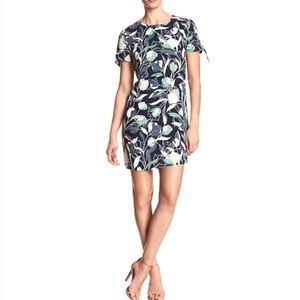 BANANA REPUBLIC - BLUE FLORAL MINI DRESS - S